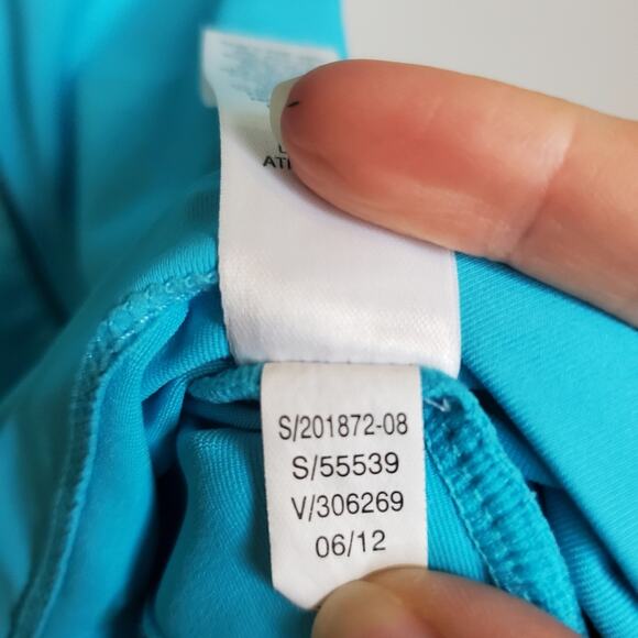 Athleta Energy Tank Top Built In Bra Teal Women's Size Small - Picture 10 of 16